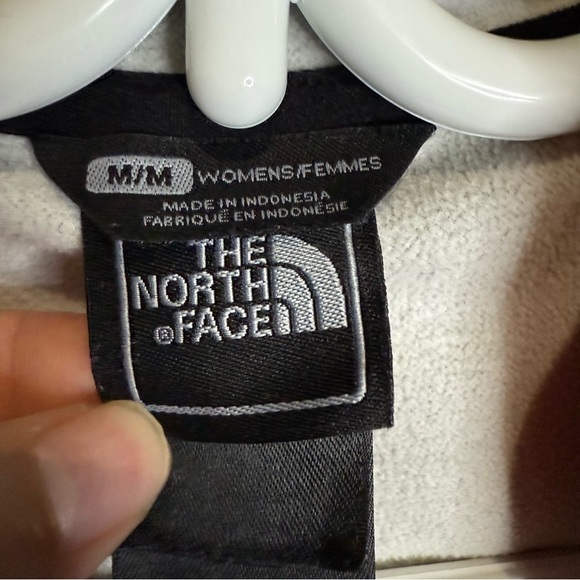 The North Face Gray and Red Hooded Jacket Asymmetrical - Picture 4 of 7